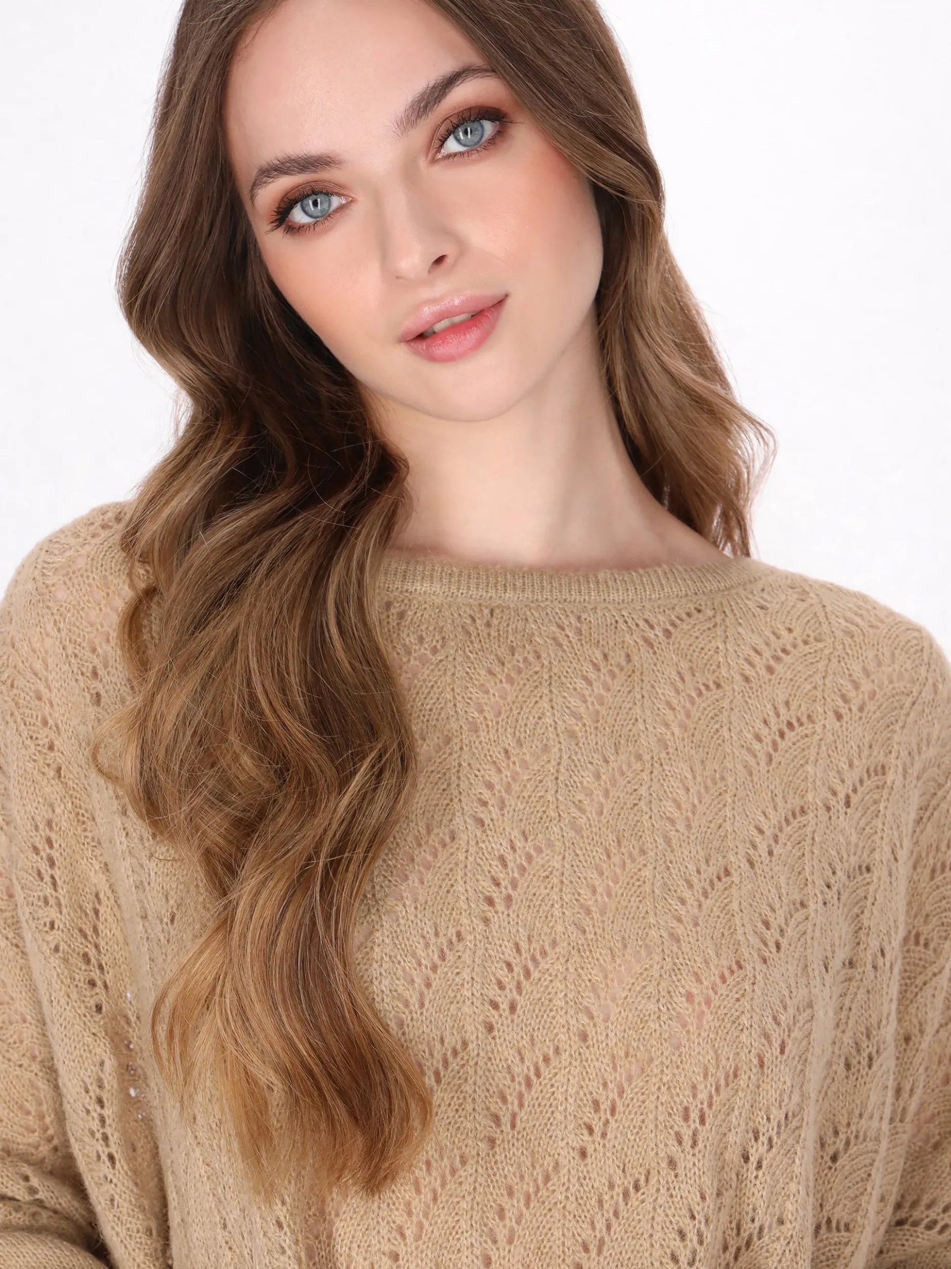 Dreimaster Damen Pullover in ecru
