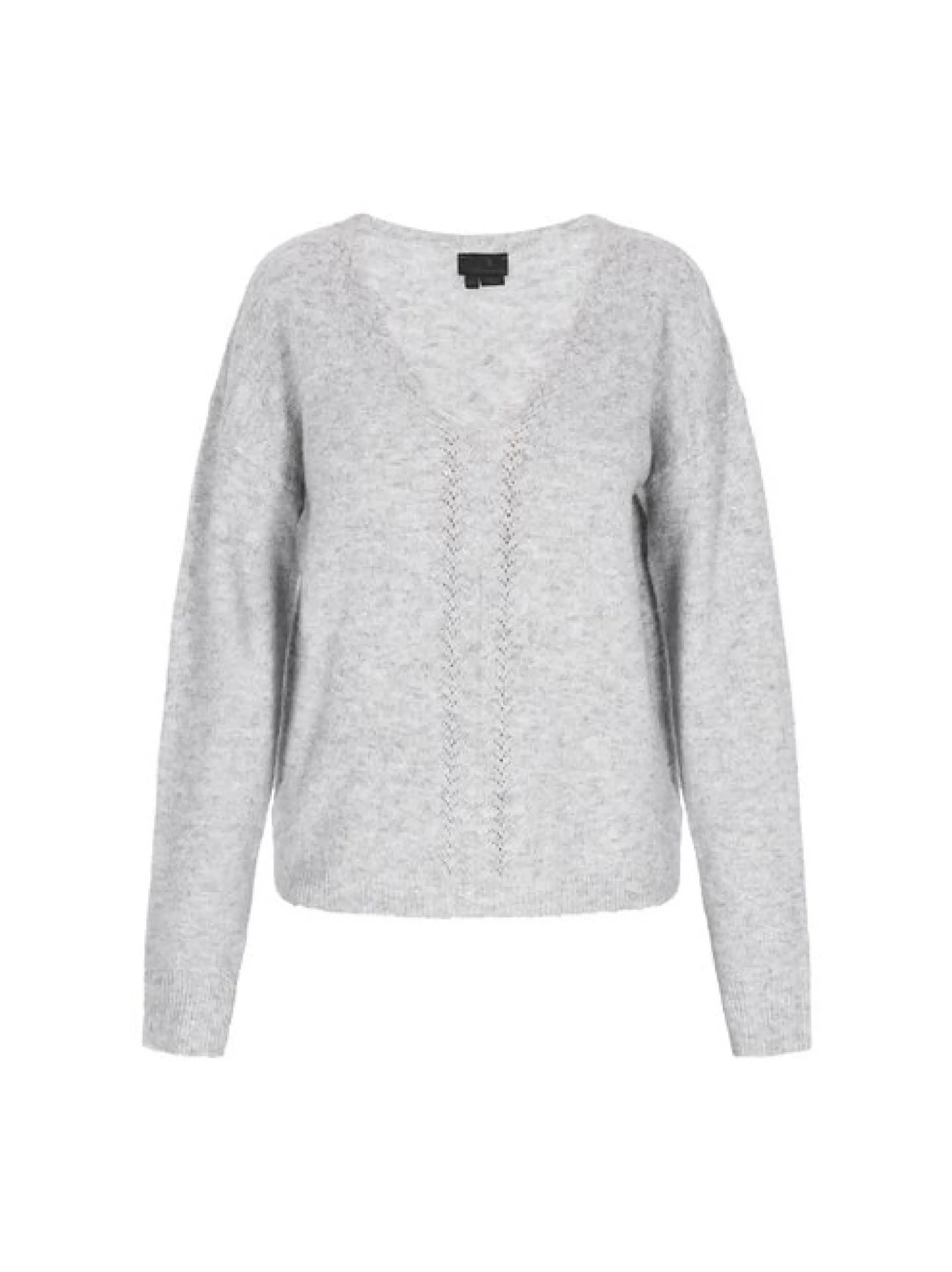 Dreimaster Damen Pullover in grau