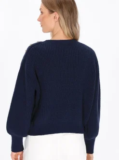 Dreimaster Damen Pullover in marine