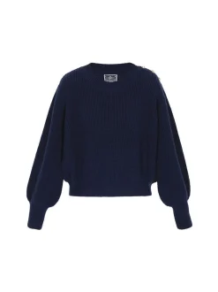 Dreimaster Damen Pullover in marine