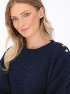 Dreimaster Damen Pullover in marine