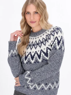 Dreimaster Damen Pullover in marine