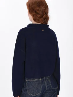 Dreimaster Damen Pullover in marine