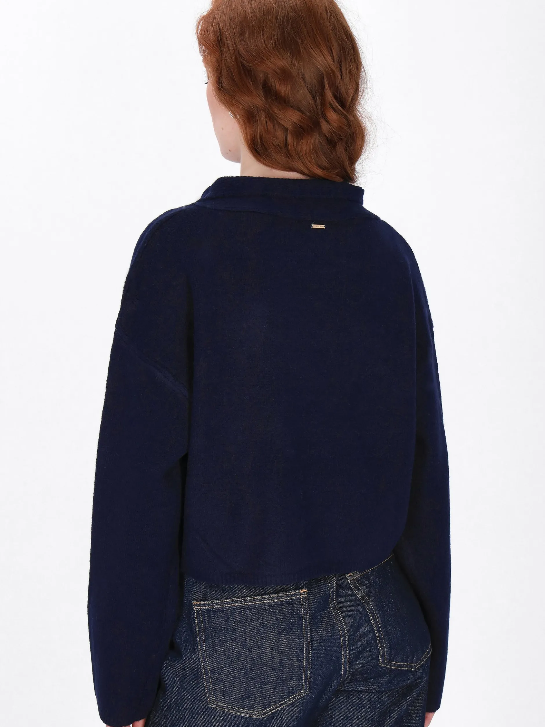 Dreimaster Damen Pullover in marine