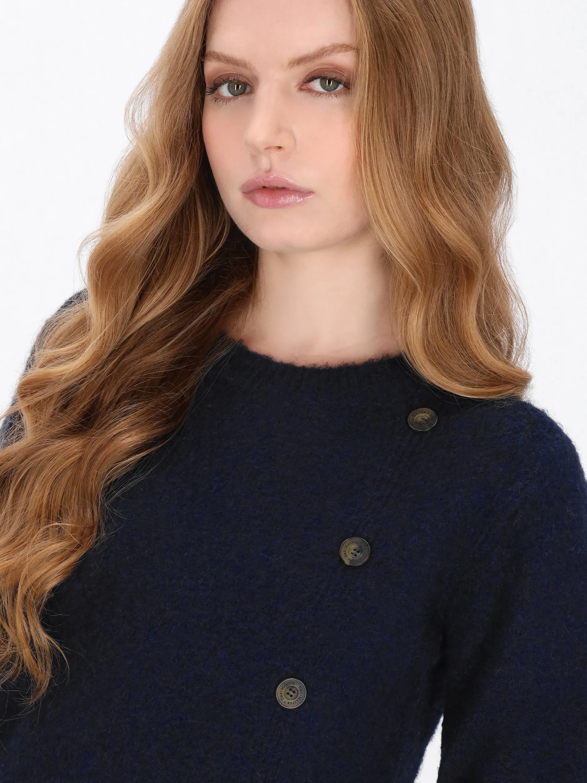 Dreimaster Damen Pullover in marine