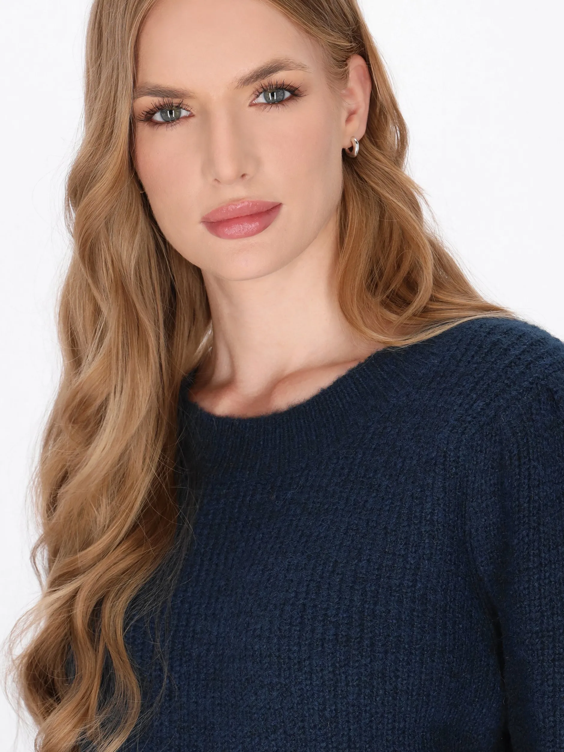 Dreimaster Damen Pullover in marine