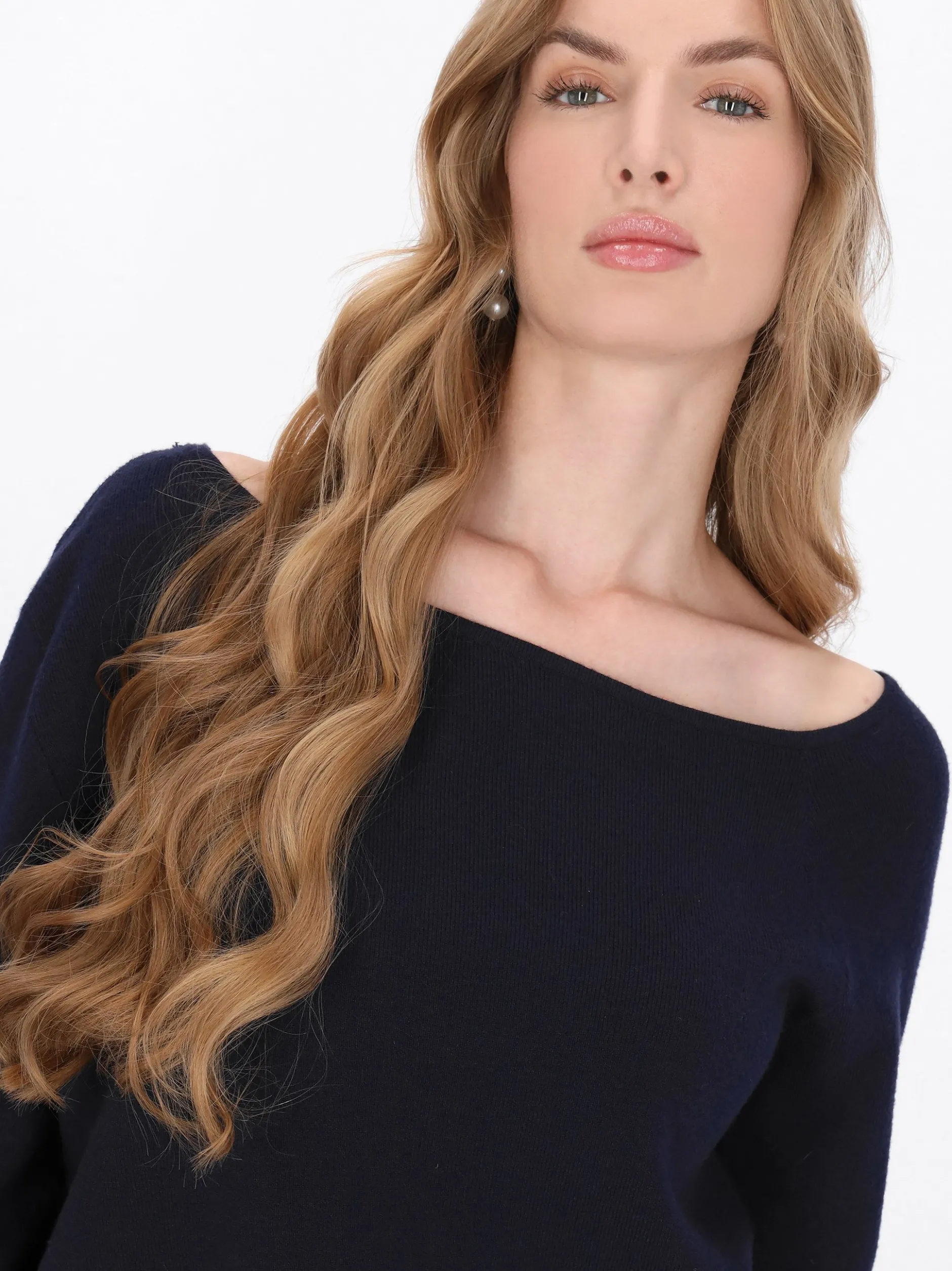 Dreimaster Damen Pullover in marine