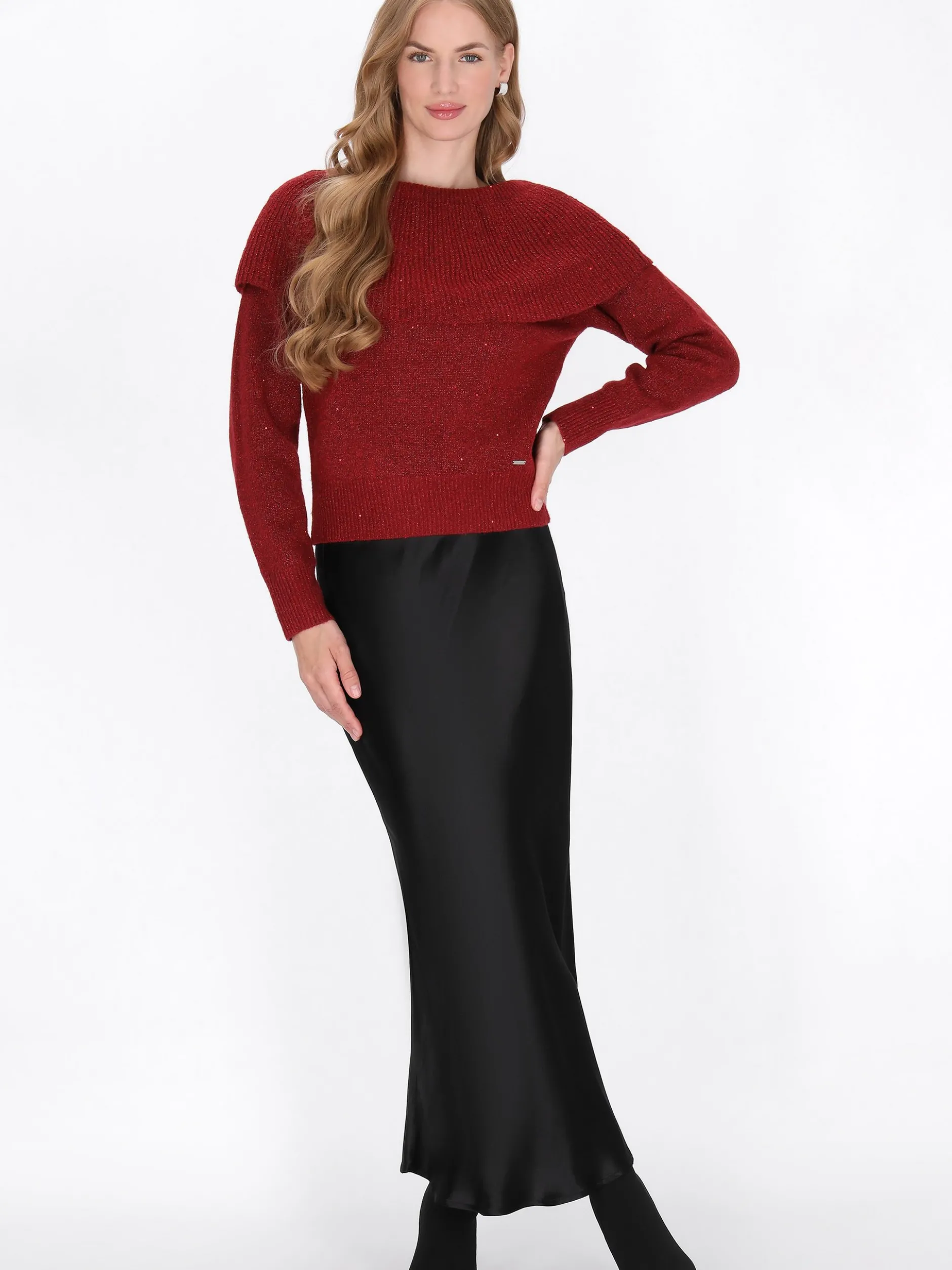 Dreimaster Damen Pullover in rot