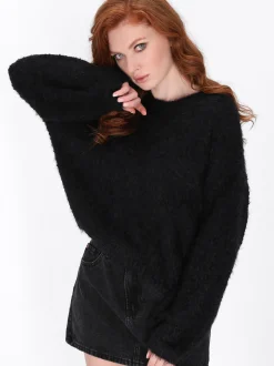 Dreimaster Damen Pullover in schwarz