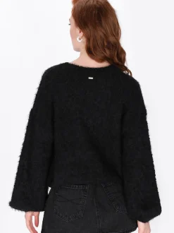 Dreimaster Damen Pullover in schwarz
