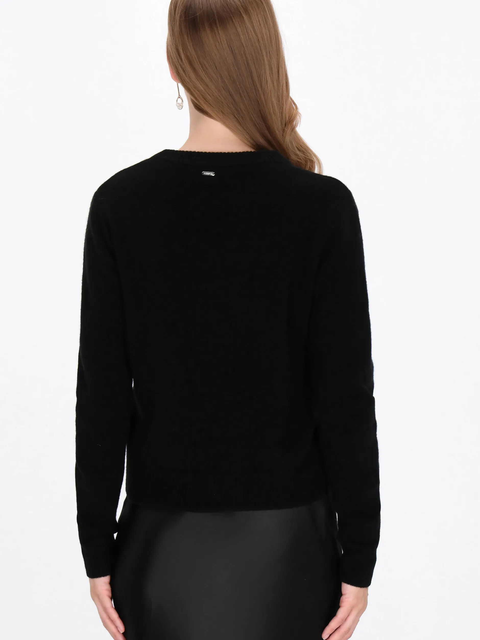 Dreimaster Damen Pullover in schwarz