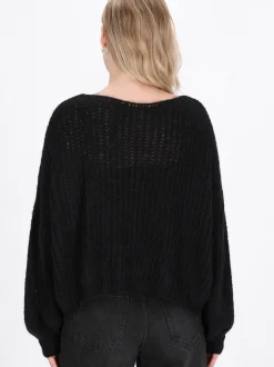 Dreimaster Damen Pullover in schwarz