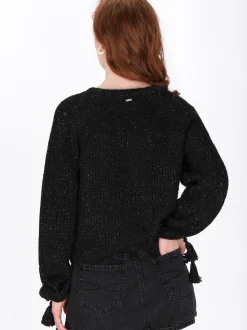 Dreimaster Damen Pullover in schwarz