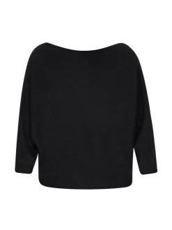 Dreimaster Damen Pullover in schwarz