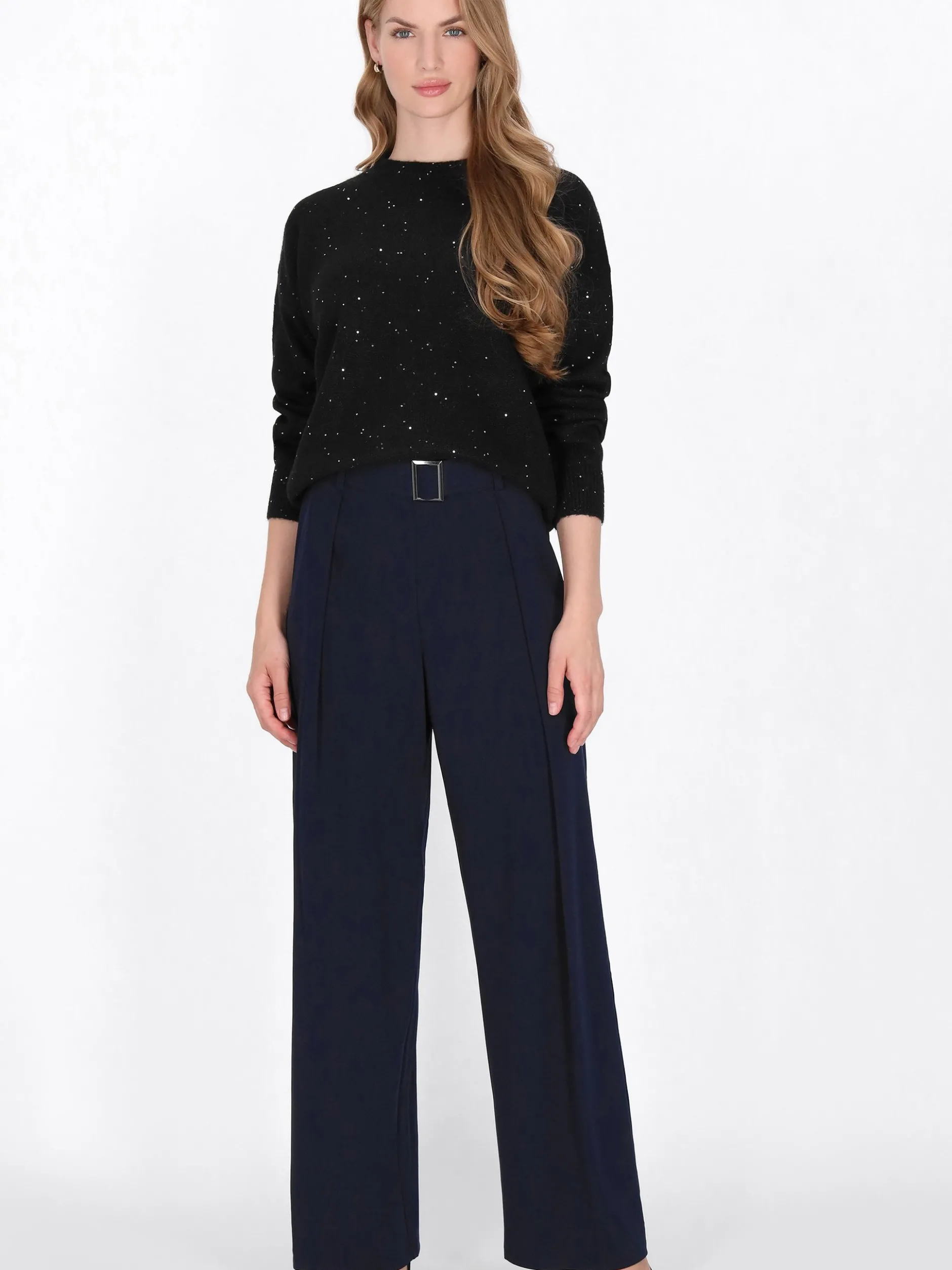 Dreimaster Damen Pullover in schwarz