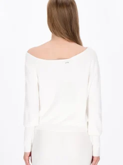 Dreimaster Damen Pullover in weiß