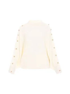 Dreimaster Damen Pullover in weiß