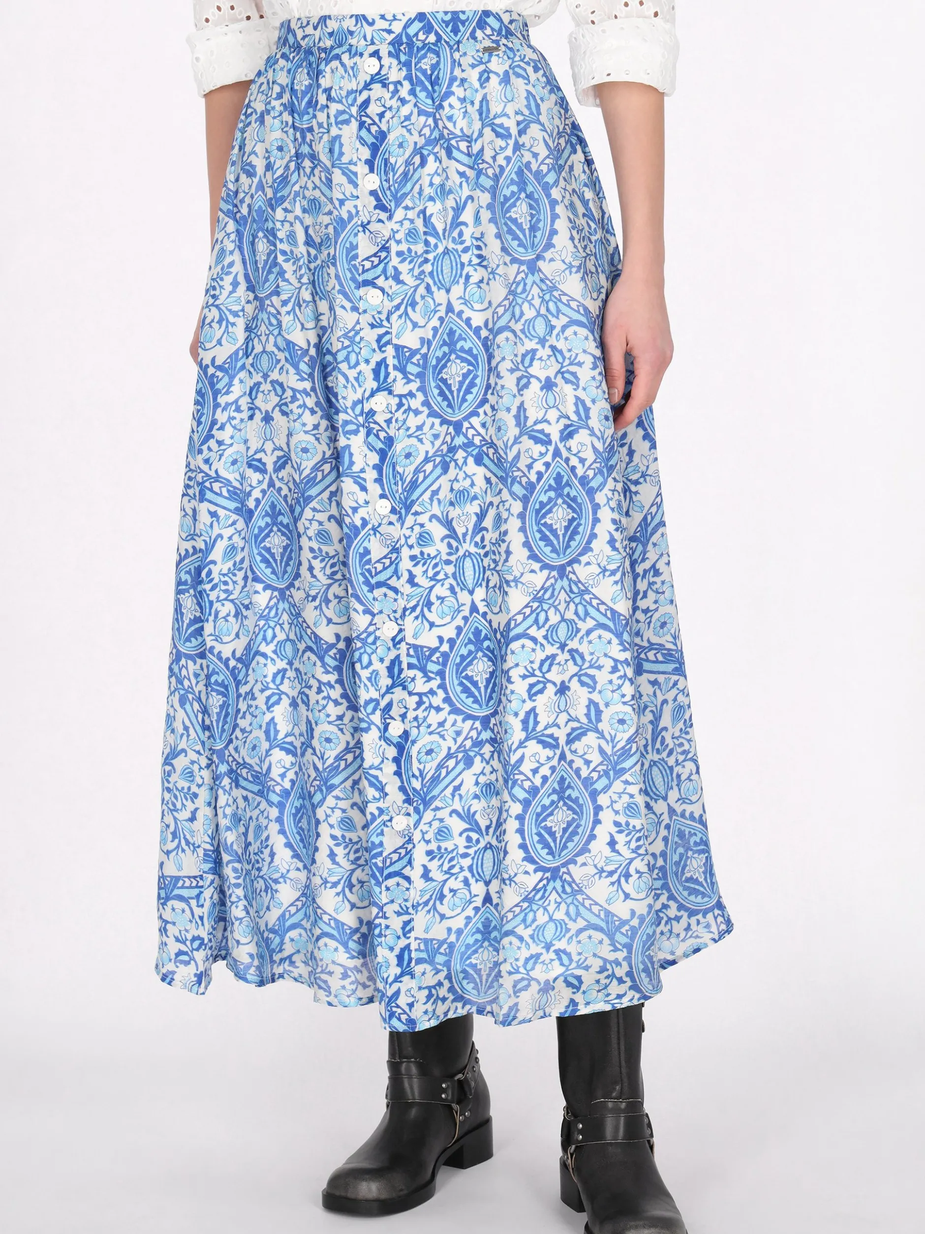 Dreimaster Damen Rock in blau
