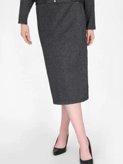 Dreimaster Damen Rock in schwarz