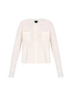 Dreimaster Damen Strickjacke in weiß
