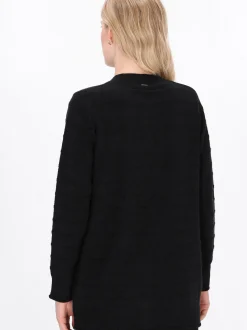Dreimaster Damen Strickjacke in schwarz
