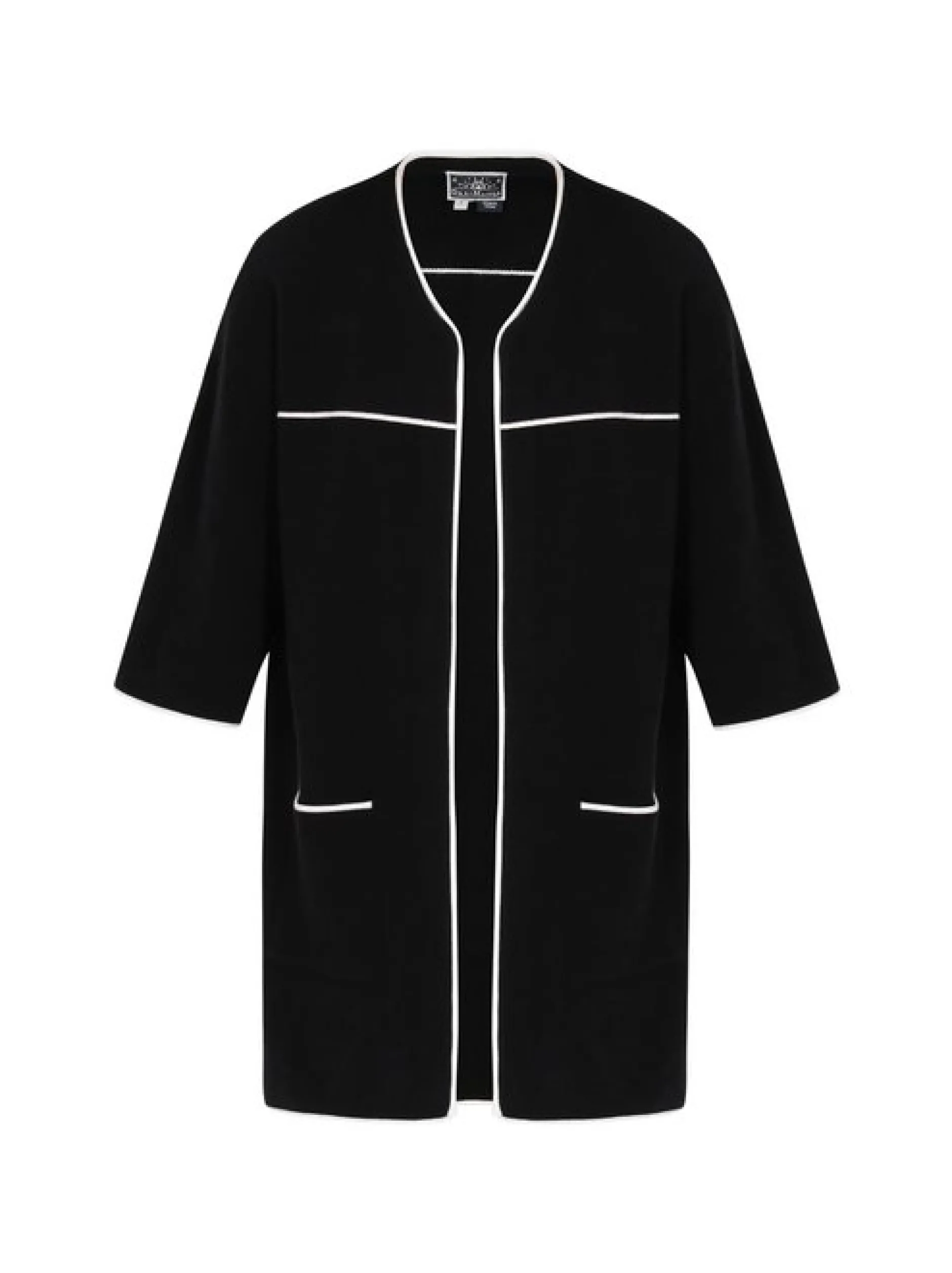 Dreimaster Damen Strickjacke in schwarz