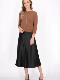 Dreimaster Damen Strickjacke in beige