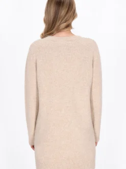 Dreimaster Damen Strickjacke in beige