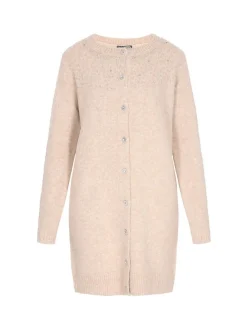 Dreimaster Damen Strickjacke in beige