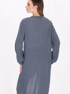 Dreimaster Damen Strickjacke in blau