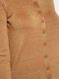 Dreimaster Damen Strickjacke in camel
