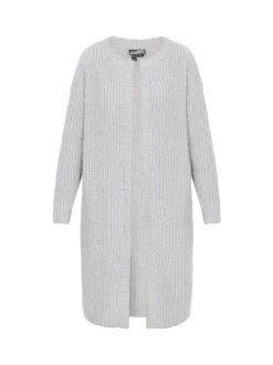 Dreimaster Damen Strickjacke in grau