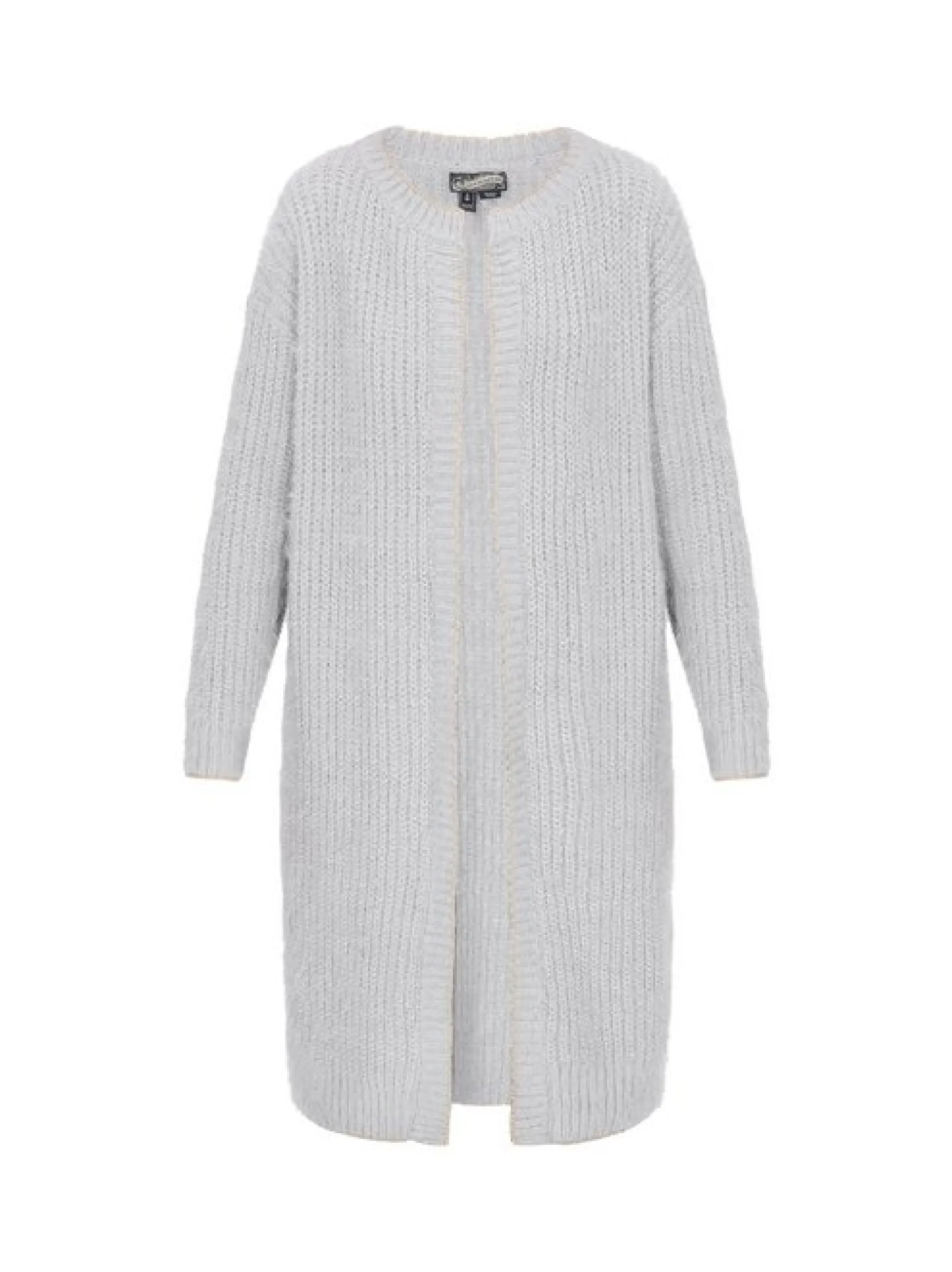 Dreimaster Damen Strickjacke in grau