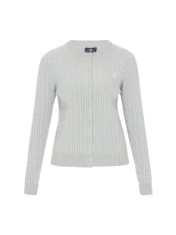 Dreimaster Damen Strickjacke in grün