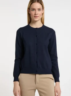Dreimaster Damen Strickjacke in marine