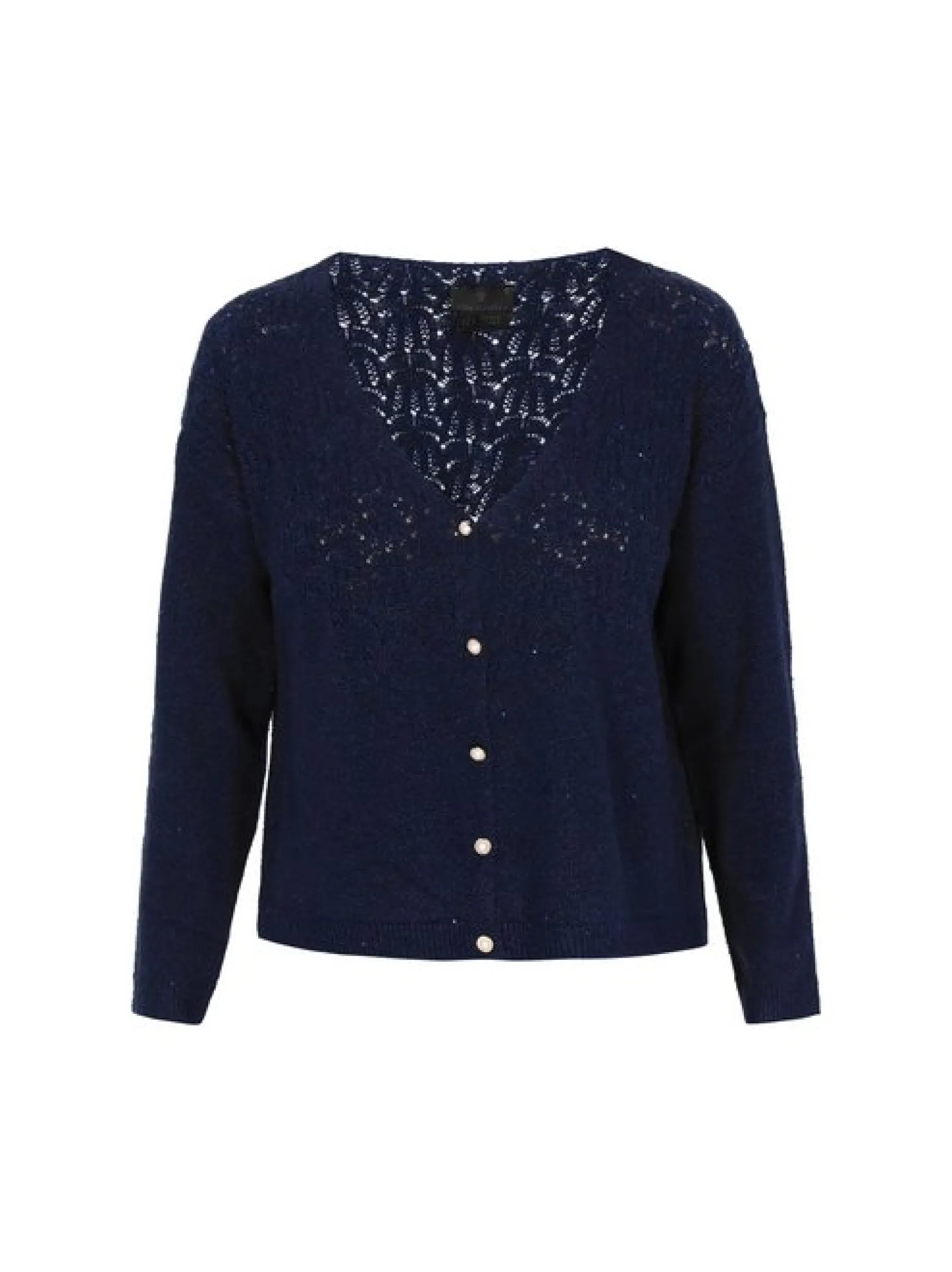Dreimaster Damen Strickjacke in marine