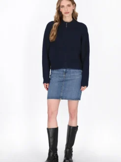 Dreimaster Damen Strickjacke in marine