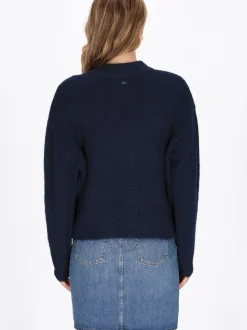 Dreimaster Damen Strickjacke in marine