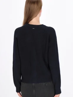 Dreimaster Damen Strickjacke in marine