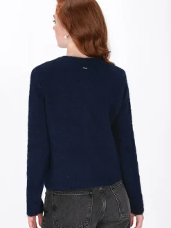 Dreimaster Damen Strickjacke in marine