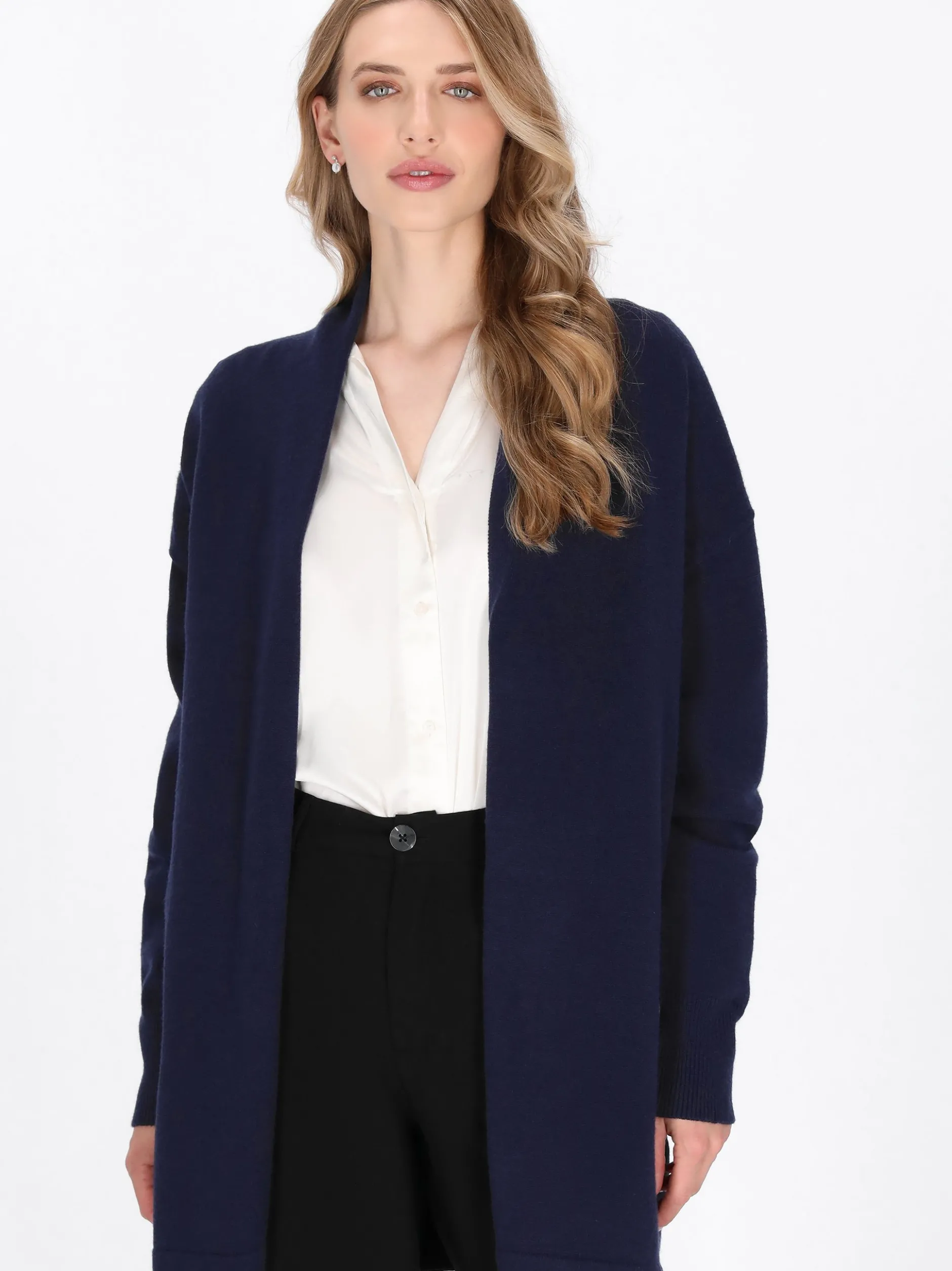 Dreimaster Damen Strickjacke in marine