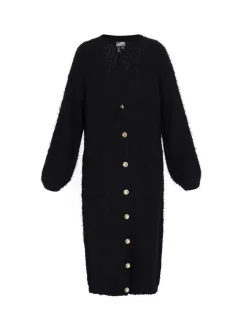 Dreimaster Damen Strickjacke in schwarz