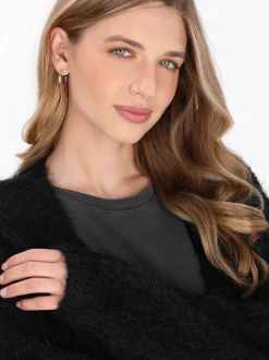Dreimaster Damen Strickjacke in schwarz