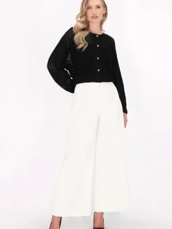 Dreimaster Damen Strickjacke in schwarz
