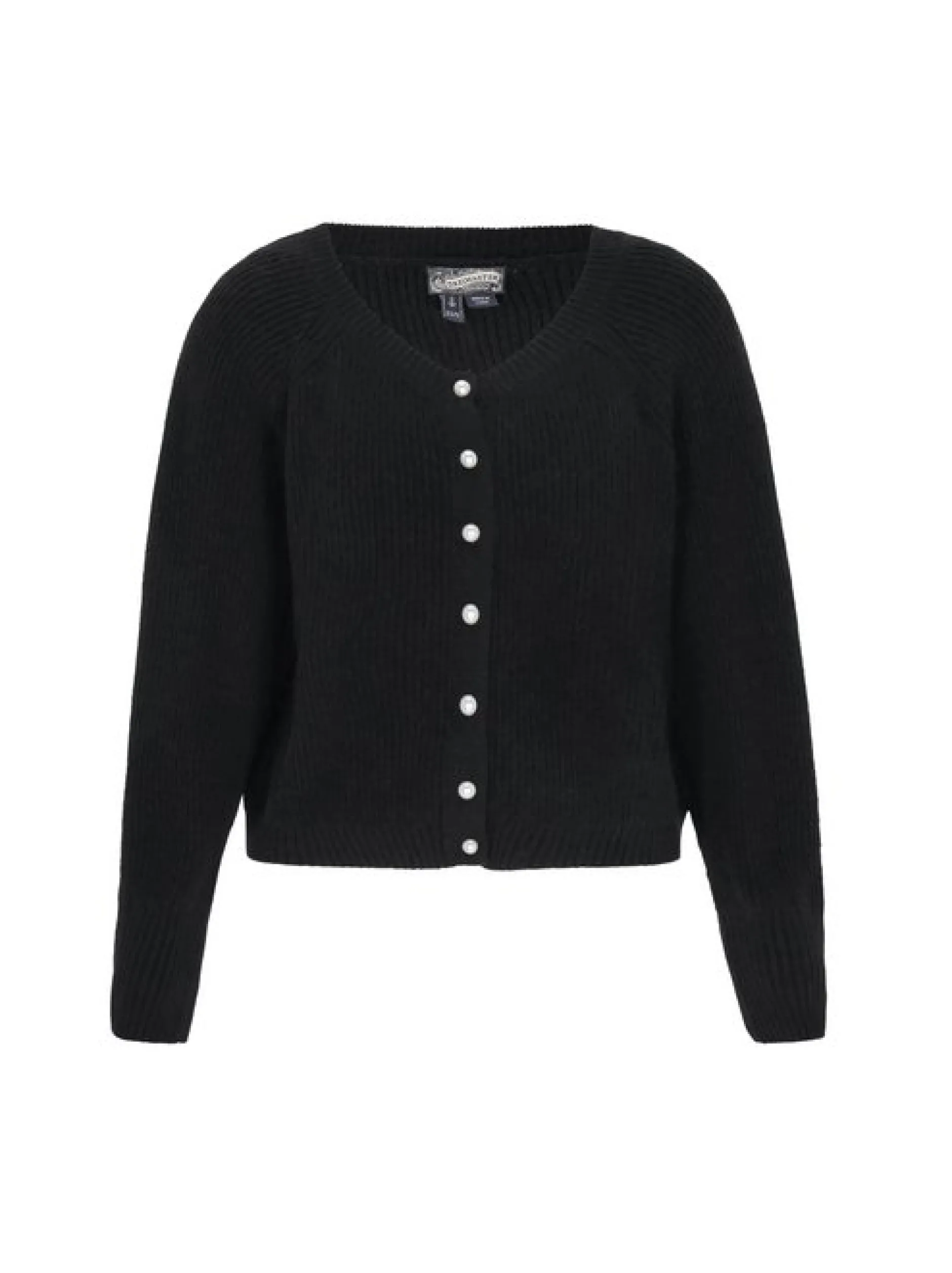 Dreimaster Damen Strickjacke in schwarz