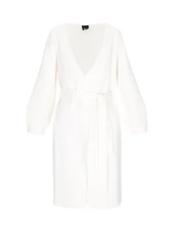 Dreimaster Damen Strickjacke in weiß