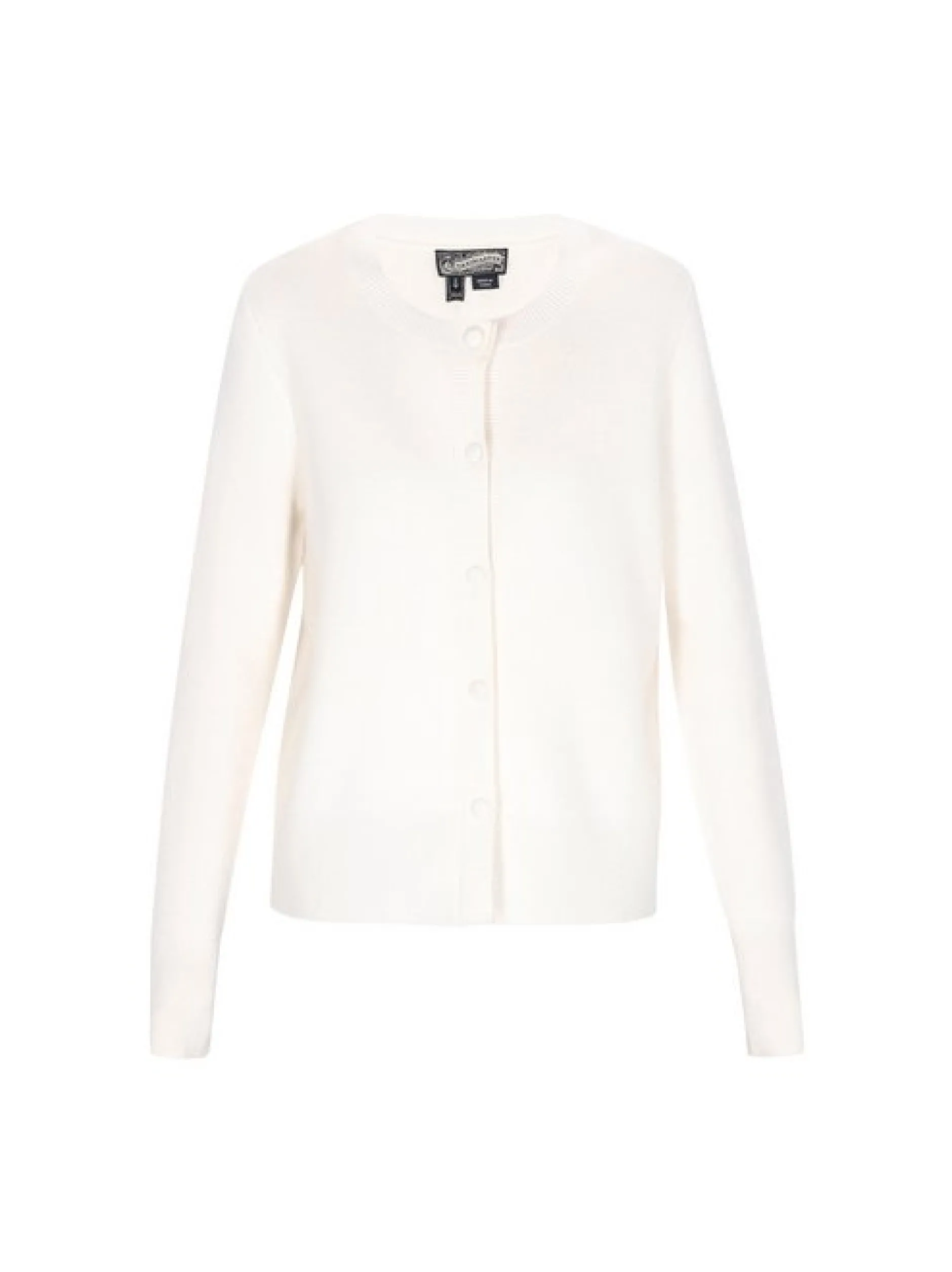 Dreimaster Damen Strickjacke in weiß