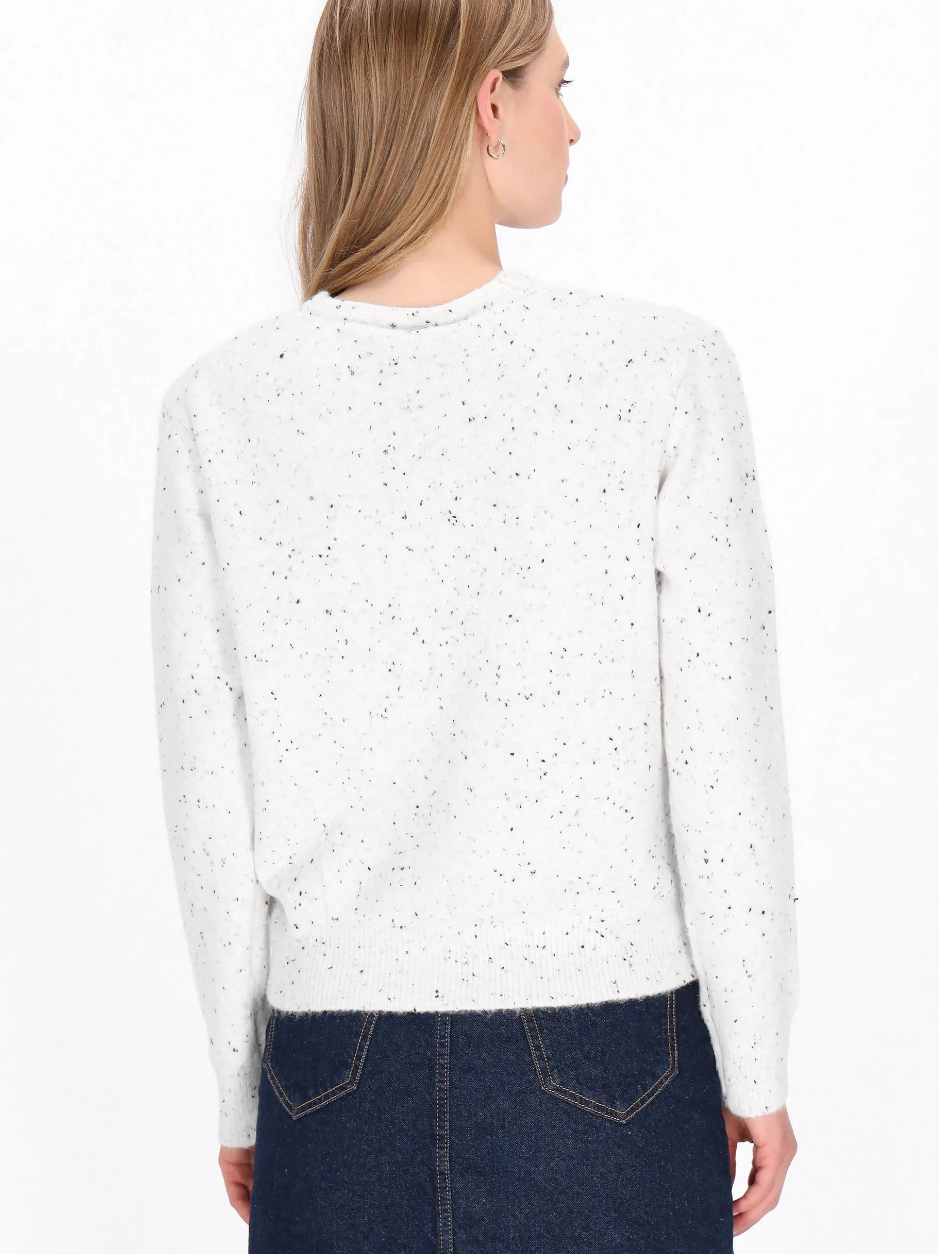 Dreimaster Damen Strickjacke in weiß