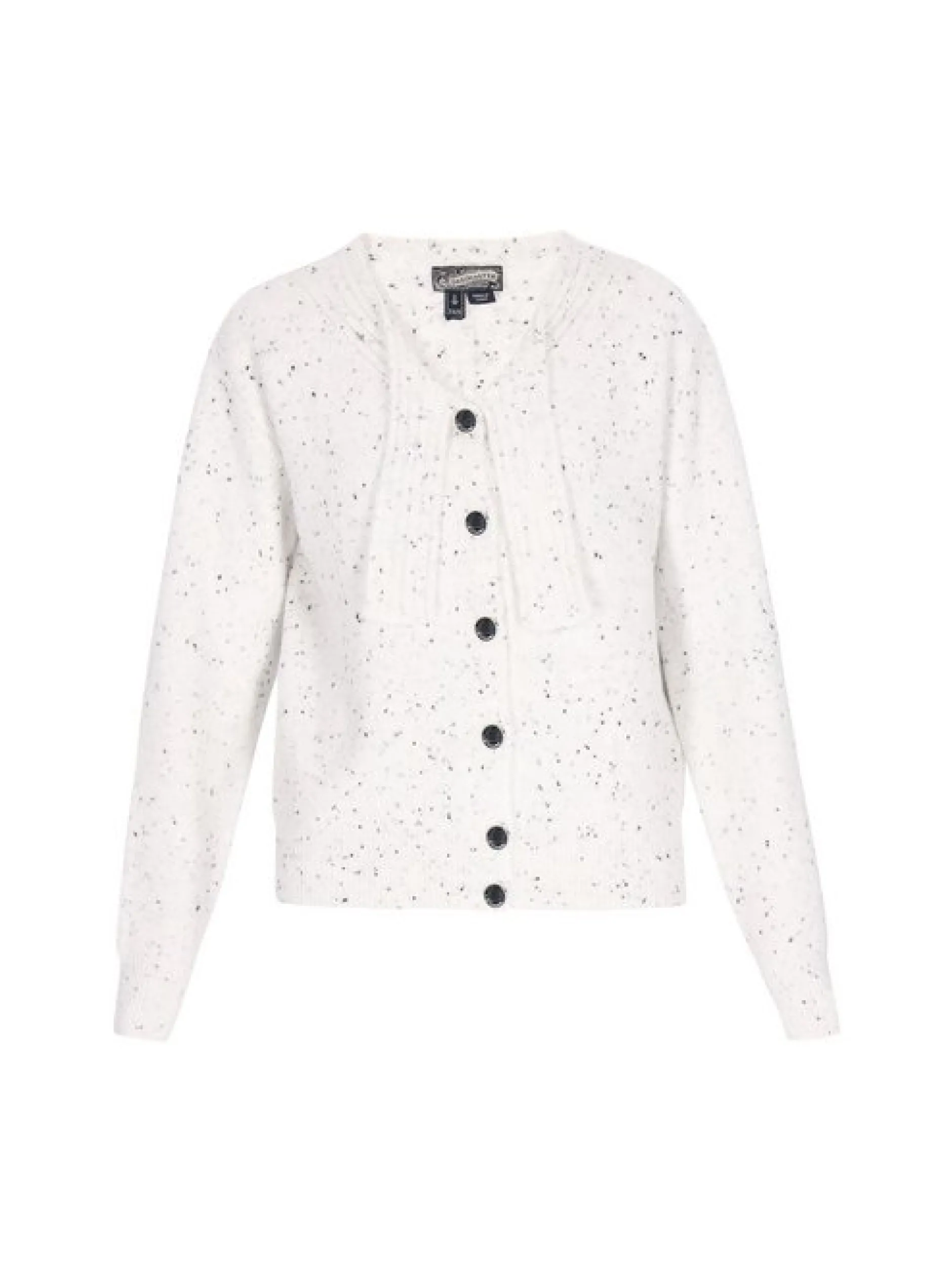Dreimaster Damen Strickjacke in weiß