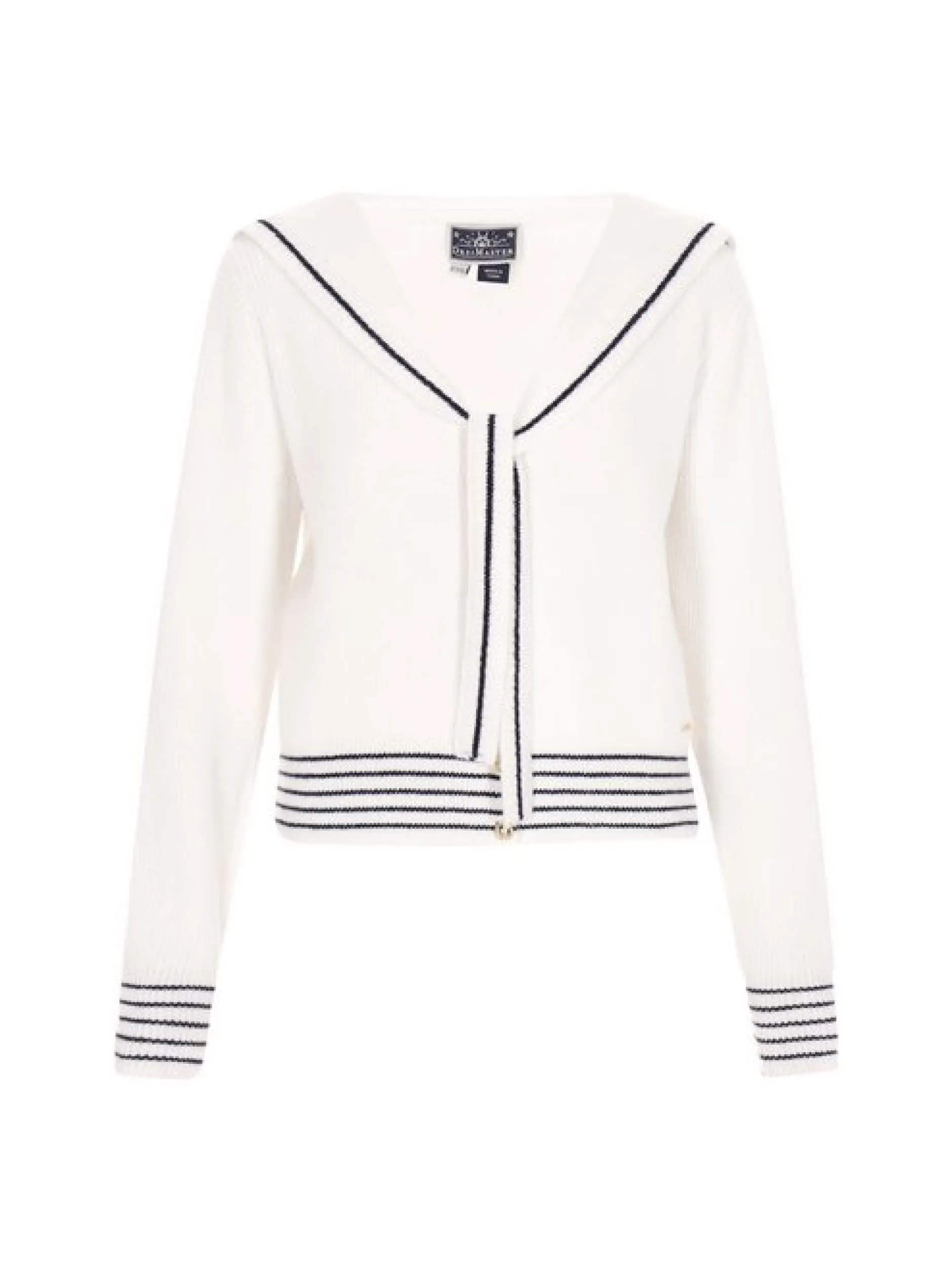 Dreimaster Damen Strickjacke in weiß